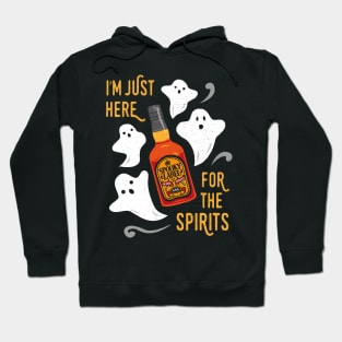 Funny I’m just here for the spirits Halloween Drinker Hoodie